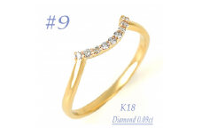 普段使いのカーブリング　0.09CT  RCR011DI-Y #9【1540287】