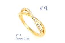 0.17CT　クロスラインダイヤモンドリング　RCR006DI-Y #8【1540431】