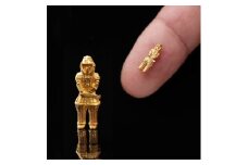 ＜Do＿goods＞純金製! 指先に乗る米粒サイズの「埴輪 挂甲の武人」659-980_goods＞純金製! 指先に乗る米粒サイズの「埴輪 挂甲の武人」659-980【1565332】