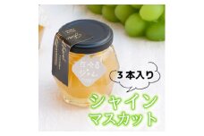 山梨県産の贅沢シャインマスカットを使った贅沢ゴロゴロジャム ＜80g×3本＞【1596347】
