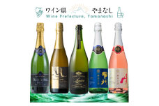 上質な泡を山梨から スパークリングワイン 5本セット【1607487】