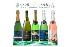 上質な泡を山梨から スパークリングワイン 5本セット【1607487】