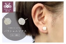〈 甲府ジュエリー 〉K18　白蝶貝　バラシェルピアス　K18EP0513W