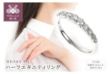 〈 甲府ジュエリー 〉【サイズ：11.5号】0.5CT ハーフエタニティリング　R3361DI-P2