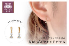 〈 甲府ジュエリー 〉K18 ダイヤモンドピアス　IA-3295