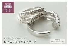 〈 甲府ジュエリー 〉【ジュエリーの街、山梨県甲府市】ダイヤ0.40ct K18WGピアリング　LE995W