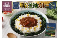 【ご当地カレー】甲府の新メニューレシピコンテストグランプリ受賞レシピ　甲府盆地カレー　180g×3個
