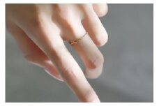 〈 甲府ジュエリー 〉【サイズ：13号】【L&Co.】K10 ツイストデザインリング(20-3715)