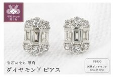 〈 甲府ジュエリー 〉  プラチナ ダイヤモンド ピアス 0.4ct [PS-0127PT]