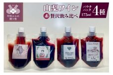 山梨ワイン 赤4種贅沢飲み比べセット