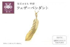 〈 甲府ジュエリー 〉K10 フェザーペンダント