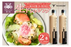 WATAYOSHI DRESSING 320mlボトル2本セット （化粧箱入り）