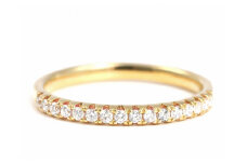 〈 甲府ジュエリー 〉【サイズ：11号】煌めきハーフエタニティリング　0.20ＣＴ　R3992DI-Y