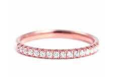 〈 甲府ジュエリー 〉【サイズ：9号】煌めきハーフエタニティリング　0.20ＣＴ　R3992DI-R