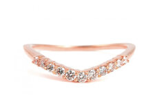 〈 甲府ジュエリー 〉【サイズ：17号】ウェーブダイヤモンドリング　0.2ＣＴ【R3988DI-R】