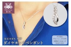 〈 甲府ジュエリー 〉プラチナ　0.20ct　ダイヤモンド ペンダントネックレス　FHH-019728
