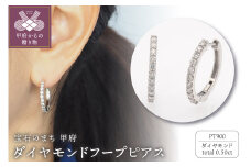〈 甲府ジュエリー 〉PT900 0.50ct ダイヤモンド ピアス　FFP-000334