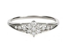 【サイズ：13.5号】〈 甲府ジュエリー 〉PT950 ダイヤモンド リング 0.20CT R3784DI-P2