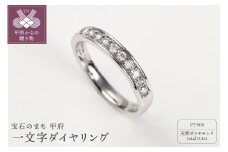【サイズ：8.5号】〈 甲府ジュエリー 〉プラチナ ダイヤモンドリング　R3523DI-P