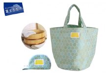 IIYU TEXTILE オケバック＆フロセンウォレット＆木桶(オリジナル焼印入) グリーン