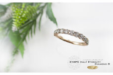 ハーフエタニティリング 1ct UP ダイヤモンドリング K18 ピンクゴールド 指輪 リング ジュエリー ダイヤ 宝石 ダイヤモンド ジュエリーリング 指輪アクセサリー 品質保証書付 KT-1067