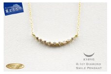 K18イエローゴールドダイヤモンドペンダント MJ983