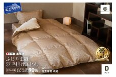 【ふじやま織・ホテル仕様】プレミアム羽毛掛けふとん 信玄葡萄 琥珀 (ダブル)