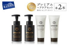 「ベストシャンプー10傑」に選ばれたプレミアムヘアケアセット(金のシャンプー &白金トリートメント)
