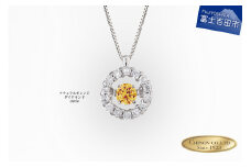 ナチュラルオレンジダイヤモンド トゥインクルストーンペンダント プラチナ circle ネックレス ダイヤモンド ジュエリー アクセサリー 宝石 富士吉田 山梨