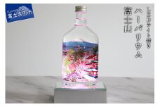 【LEDライト付】ハーバリウム 富士山  インテリア プリザーブドフラワー 春 五重塔 天然素材 山梨 富士吉田