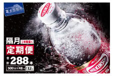 【年6回・隔月お届け！】炭酸水 ウィルキンソン タンサン 2箱 (48本入り) 定期便 6回 アサヒ 強炭酸水 炭酸 水 炭酸水ウィルキンソン 山梨 富士吉田