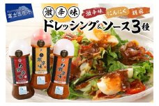 ドレッシング ソース 激辛味 3種 セット 各200ｇ 詰め合わせセット 名物 すりだね 焼肉のたれ 旨辛 辛口 BBQ キャンプ サラダ 調味料 人気 ドレッシング 山梨 富士吉田