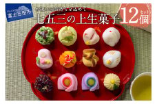 七五三 ギフト 上生菓子 12個セット 贈答用 箱入り 【2025年11月10日発送予定】和菓子 上生菓子 スイーツ ギフト 贈答 山梨 富士吉田