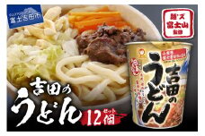 マルちゃん 吉田のうどんカップ麺 (12個入り) カップ麵 インスタント アウトドア 非常食 うどん セット 山梨 富士吉田