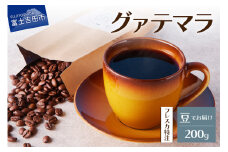 【メール便発送】フレスカ特注 グァテマラ（豆200g） 飲み比べ コーヒー 豆 自家焙煎 セット フレスカ 山梨 富士吉田