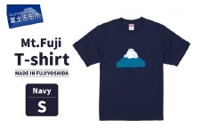 Mt.Fuji T-shirt《MADE IN FUJIYOSHIDA》Navy Sサイズ