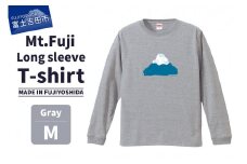 Mt.Fuji Long sleeve T-shirt 《MADE IN FUJIYOSHIDA》Gray Mサイズ