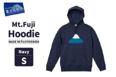 Mt.Fuji Hoodie《MADE IN FUJIYOSHIDA》Navy Sサイズ