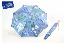 晴雨兼用折りたたみ傘 harefune（ハレフネ）ハーブス/ブルー　傘 晴雨兼用傘 ハーブス 富士吉田市 レイングッズ 富士吉田 山梨