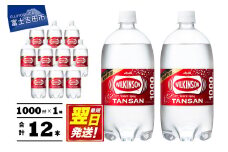 【炭酸水】ウィルキンソン　タンサン　PET1L×1箱(12本入) ＜最短翌日発送＞【 アサヒ ウィルキンソン 強炭酸水 炭酸 炭酸水 山梨 富士吉田】 