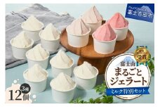 富士山まるごとジェラート　ミルク特別セット ジェラート 氷菓子 スイーツ 夏いちご 詰め合わせ 山梨 富士吉田