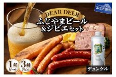 ふじやまビール（デュンケル）とジビエセット