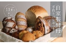 自家製酵母のパンセットⅡ（10種類11個、食パン6枚切り）【パン工房 稔】｜天然酵母 食パン パン 菓子パン  詰合せ 詰め合わせ セット ギフト 
