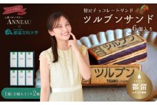 ツルブンサンド6個入(チョコレート菓子)｜チョコレート クッキー ガナッシュ 都留文科大学　つるぶん　春から都留文