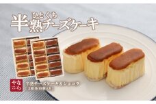 【ギフト用】半熟チーズケーキ5個・半熟ショコラ5個（10個入り×2箱）【ならや】｜チーズケーキ チョコレートケーキ 半熟 ショコラ 贈答用 プレゼント ギフト naraya