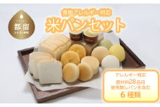 食物アレルギー対応米パンセット　安心　米粉　パン　総菜　