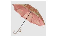 【槙田商店】晴雨兼用長傘　絵おり　大バラ　ベージュ 日傘 UV プレゼント 化粧箱 ギフト 老舗