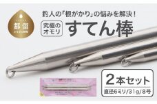 【釣り具】すてん棒　Φ６（直径６ミリ）　３１g　８号　２本セット