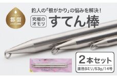 【釣り具】すてん棒　Φ８（直径８ミリ）　５３g　１４号　２本セット