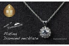 ダイヤモンドネックレス　0.21ct（RP_MN-677）【リズプラス】｜ ダイヤ ダイヤモンド プラチナ ネックレス ペンダント ジュエリー アクセサリー ギフト プレゼント 鑑別書付 保証書付